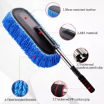 Adjustable Car Washing Mop with Microfiber Brush & Dust Remover Kit 7 33463 7786cf