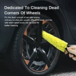 Car Detailing Brush and Microfiber Towel Set – Fast Dry Rim Cleaning Kit 6 33579 599f4b
