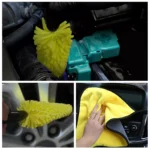 Car Detailing Brush and Microfiber Towel Set – Fast Dry Rim Cleaning Kit 8 33579 a4a703