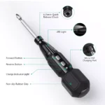 9-in-1 Rechargeable Cordless Screwdriver Set with LED Lights 5 33796 d1ab26