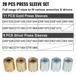 Universal 26-Piece Press and Pull Sleeve Kit for Car Repair and Maintenance 6 34139 a30dbe