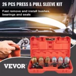 Universal 26-Piece Press and Pull Sleeve Kit for Car Repair and Maintenance 5 34139 ebb29f