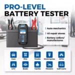 Advanced 12V/24V Digital Battery Tester with Built-in Printer and Multilingual Support 9 34199 be3403