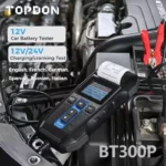 Advanced 12V/24V Digital Battery Tester with Built-in Printer and Multilingual Support 5 34199 f85e27