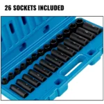 3/8" Drive Impact Socket Set for Trucks & RVs 5 34252 389a4e