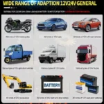 Smart LCD Display 12V-24V 8A Automatic Car Battery Charger 9 34417 dff3db