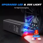 Portable Electric Tyre Inflator Pump with LED Lamp 8 34450 0a68b5