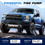 Portable Electric Tyre Inflator Pump with LED Lamp 5 34450 ddf6c5