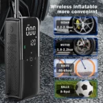 Air Compressor 12V Portable Tyre Inflator for Car, Electric Motorcycle, and Bicycle 9 34551 41914e