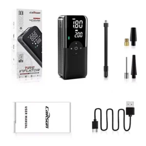 Air Compressor 12V Portable Tyre Inflator for Car, Electric Motorcycle, and Bicycle