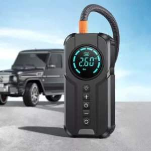 Multi-Function Portable Car Jump Starter with Air Compressor, Power Bank, and Emergency Light