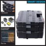 3-in-1 Stacking Portable Tool Chest Organizer with Customizable Compartments 6 42216 c07393