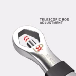 Universal Dual-Head 23-in-1 Adjustable Wrench - Metric & Imperial, 7-19MM Ratchet Spanner 6 42258 90bb19
