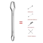 Adjustable Double-Head Ratchet Wrench - Universal 8-22mm Spanner for Bicycles and Cars 5 42288 8708af