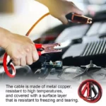 Heavy Duty Jumper Cables - Quick Connect Battery Booster Jump Leads for Cars, Vans, and Trucks 6 42404 826176