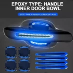 3D Carbon Fiber Car Door Handle Scratch Protector Stickers 4 42537 081708