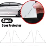 Universal Transparent Silicone Car Door Corner Protectors 4 42553 249470