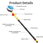 360° Rotary Car Wash Brush Kit with High-Pressure Washer 6 42882 50256a