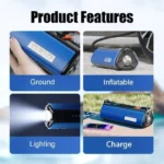 Portable Tire Inflator with Emergency Car Jump Starter & Multifunctional Air Pump 8 42883 7378ab