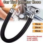 Universal Tire Inflator Hose with Locking Air Chuck for Cars & Bikes 4 43186 47bc4d