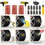 20Pcs Universal Rubber Jack Pad with Tire Repair Kit for Tesla Models 9 43195 fc676a