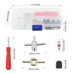 33-Piece Car Tyre Valve Repair & Installation Kit 5 43236 ead667