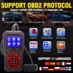 Universal OBD2 Scanner Code Reader: Red AT500 for Safe Driving & Diagnostics 7 43328 bc2e0d