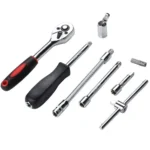 Professional 46-Piece Car Repair Hand Tool Set - Multifunction Ratchet Wrench and Tire Removal Kit 7 43413 999586