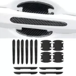 Carbon Fiber Car Door Handle Scratch Protector & Rearview Mirror Strip 4 43445 e619db