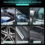 Nano Ceramic Car Coating Kit: Liquid Spray Polish Wax for Auto Detailing 9 45006 74587d