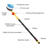 360° Rotating Car Cleaning Foam Brush with Extended Handle 7 45410 5e8342