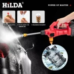 Wireless High-Pressure Car Washer 100W, 25BAR, 1500mAh with Multi-Function Adjustable Nozzle 9 45535 5c69b0