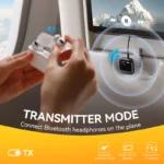 Car Bluetooth 5.4 Transmitter & Receiver AUX Adapter with LED Display 6 45693 bfbc48