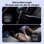 60W Retractable USB-C Car Charging Cable with Fast Data & CarPlay Support 7 45830 ea4043