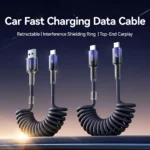 60W Retractable USB-C Car Charging Cable with Fast Data & CarPlay Support 4 45830 f0fc08