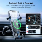 15W Wireless Fast-Charging Car Phone Mount with Auto-Locking Clamp 5 45881 69ddd9