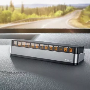 Hidden Luminous Temporary Parking Number Plate for Cars