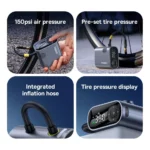 Portable Tire Inflator Pump 150PSI with Digital Pressure Display 5 45932 69d560