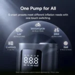 Portable Smart Car & Bike Tire Inflator with Auto Stop & LED Light 6 45945 7f9f90