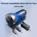 65W Dual-Port Car Charger with USB-C Fast Charging 5 45986 873265