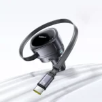 60W 3-Port Car Charger with Retractable Cable & 180° Rotating Head 3 45996-796fa6.webp