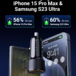 60W Dual USB-C Fast Car Charger with Smart Power Delivery 4 46086 f958fb