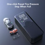 Portable Car Air Compressor Electric Tire Inflator Pump with LED Light for Motorcycle & Bicycle 8 46106 5be945