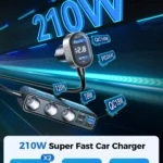 9-in-1 210W Fast Charging Car Power Hub with Independent Switches 6 46204 2fd994