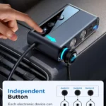 9-in-1 210W Fast Charging Car Power Hub with Independent Switches 5 46204 77a3a8