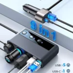 9-in-1 210W Fast Charging Car Power Hub with Independent Switches 4 46204 db8d6f