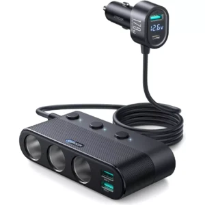179W 7-in-1 Fast Charging Car Power Adapter with PD & QC3.0