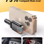 Ultra-Slim 57W Retractable Fast Car Charger USB-C & USB for iPhone & Android 8 46220 9409a7