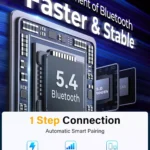 Bluetooth 5.3 FM/AUX Car Adapter with Air Vent Mount & 3-Port Fast Charger 7 46232 301a30