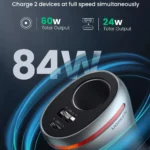 84W USB Car Charger with PD & QC 4.0 Fast Charging Adapter 5 46402 723894